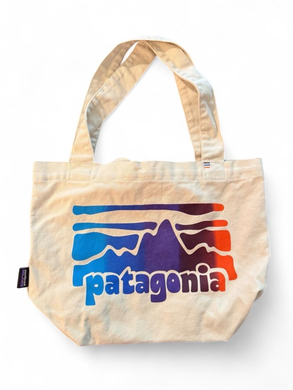 PATAGONIA mini canvas tote bag. So cute! Very good condition, a few light spots